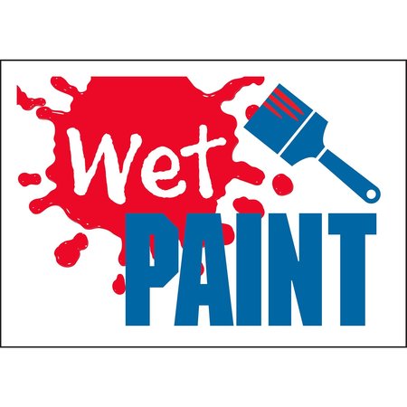 Hy-Ko Wet Paint Sign 8.5" x 12.5", 10PK, A00220 A00220